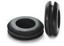 Round Natural Rubber Grommets, Color : Black