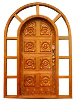 Arched Teak Wood Door