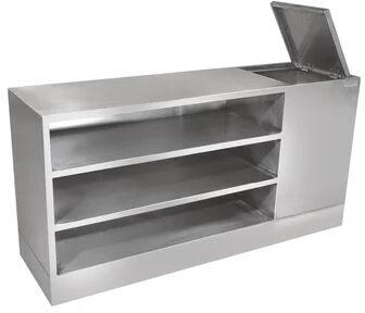 Stainless Steel Crossover Bench, Color : Silver