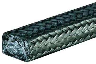 Graphite Gland Rope, for Valves, chemical pumps, centrifugal pumps, Length : Customized