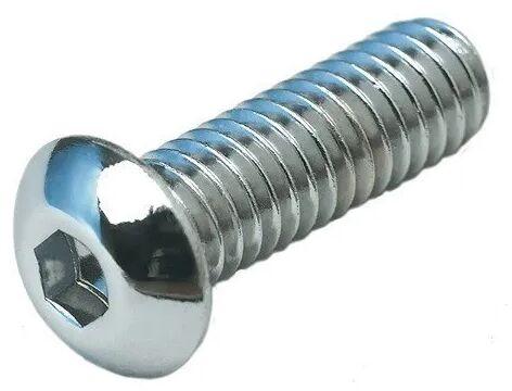 CF Stainless Steel Button Head Bolts, Length : 2.5 Inch