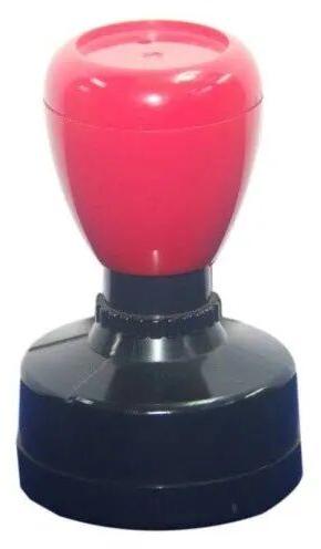 Plastic Round Rubber Stamp, for Postal Service, Color : Red Black