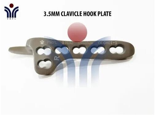 Black Straight Clavicle Hook Plate