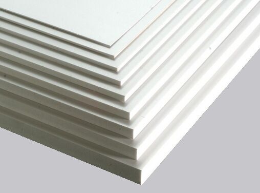 Rectangular Non Polished PVC board, for Advertising, Building, Furniture, Pattern : Plain