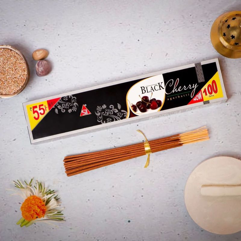 Black Cherry Incense Sticks, For Temples, Religious, Home, Aromatic, Pooja, Packaging Type : Packet