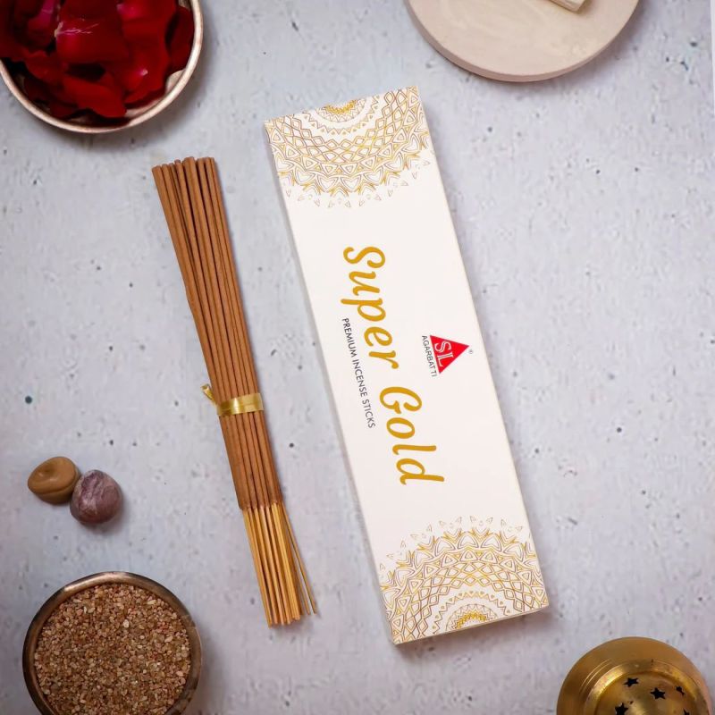 Bamboo Super Gold Premium Incense Sticks, For Office, Home, Aromatic, Pooja, Packaging Type : Packet