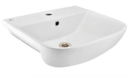 Rectangle Ceramic wash basin, for Bathroom, Size : 510x450x175 mm
