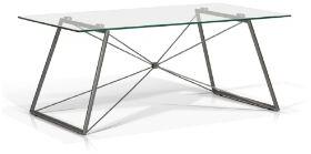 ander - rectangular glass top coffee table
