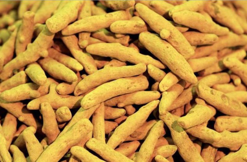 Yellow Solid Natural Dried Turmeric Finger, for Cooking, Spices, Packaging Size : 10 kg