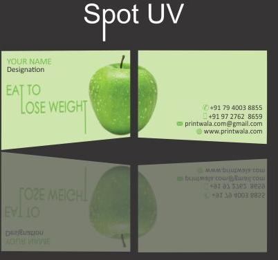 Spot UV Coated Business Cards One Side Printing