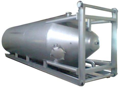 Stainless Steel Cement Storage Silo, Color : Silver