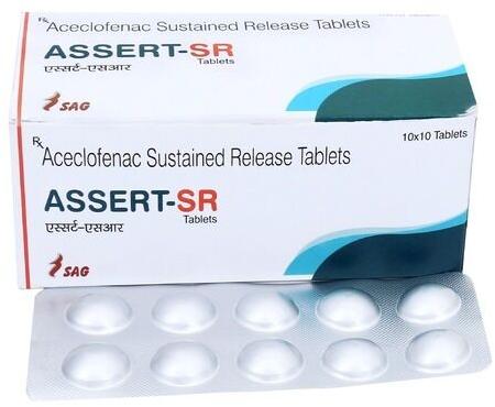 Aceclofenac Sustained Release Tablets, Packaging Size : 10*10 Tablet