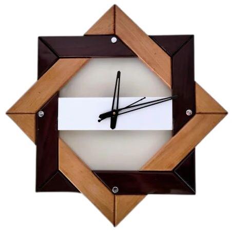 Wooden Wall Clock, for Home, Office, Shops