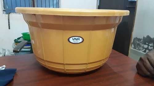Plain HDPE VNR Plastic Tub, Shape : Circular