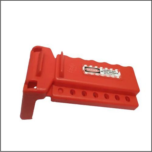 ABS Ball Valve Lockout, Color : Red