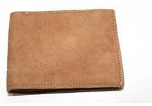 Real Genuine Suede Leather Brown color men\'s Wallet
