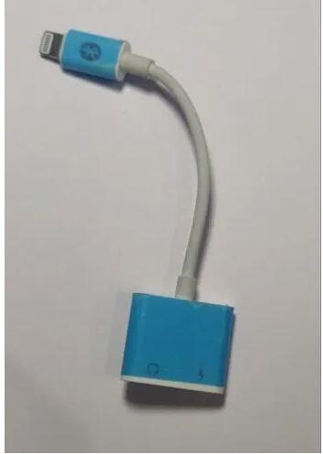 ABS Plastic Iphone Charging Connector, Color : White Blue