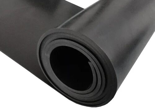Black Rectangular Rubber Sheets, Packaging Type : Roll