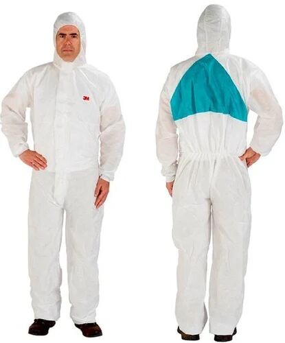 3M White Polypropylene Protective Coveralls