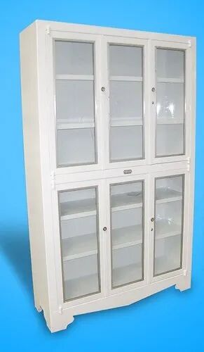 Paint Coated Mild Steel Library Bookcase Cabinet, Size : 45x30x20 inch