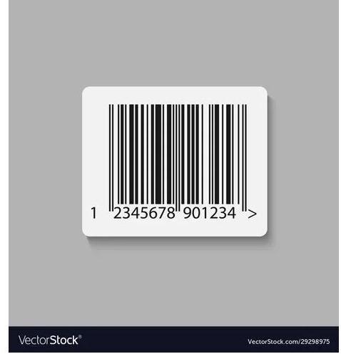 Paper Printed Barcode Label