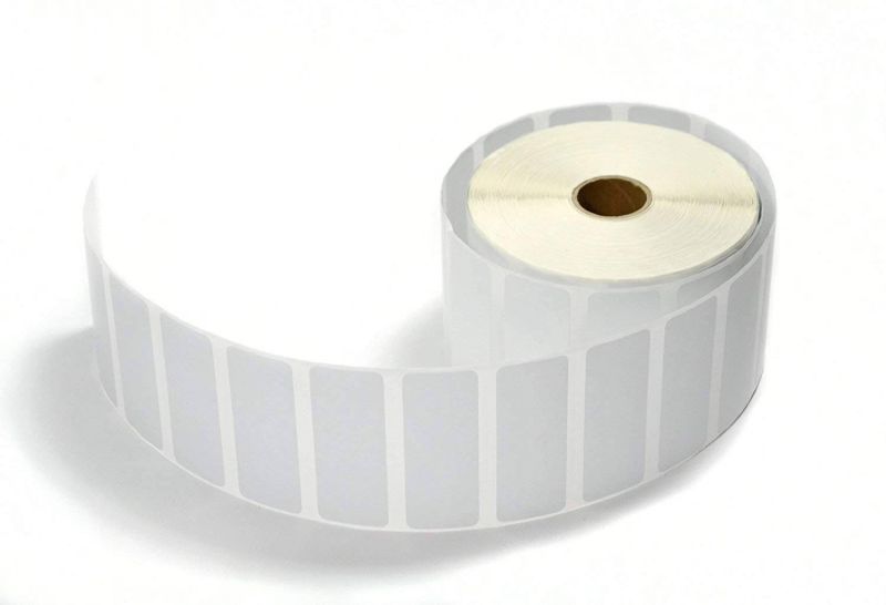 Rectangular White Plain Paper 100x150mm Barcode Label, Packaging Type : Roll