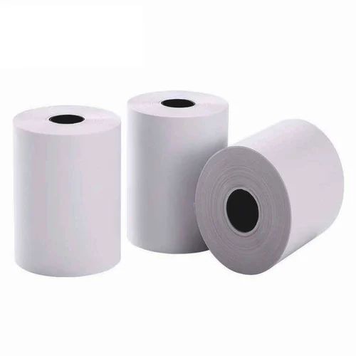 White 55x18 Mtr 55GSM Thermal Paper Roll, for Printing, Feature : Premium Quality, Fine Finish