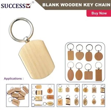 Wooden Keychains, Color : Beige