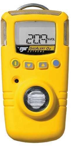 Yellow/ Black Battery Honeywell Portable Oxygen Gas Detector, Display Type : Digital