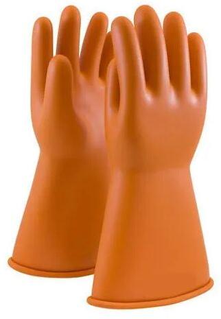 Rubber Hand Gloves, Pattern : Plain