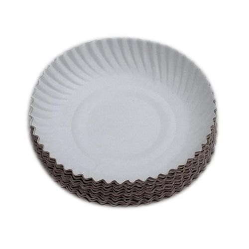 6 Inch White Paper Plate