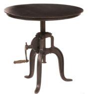 Industrial cast iron leg crank table