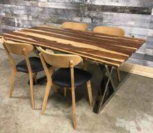 Industrial Dining Table, for Home Furniture, Color : Natural