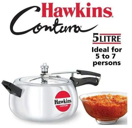 Stainless Steel Hawkins Pressure Cooker, Color : Silver