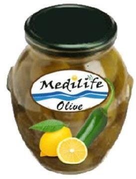 Green Olives With Green Peppers & Lemon