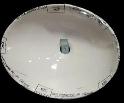 Coto Plain Ceramic table top wash basin, Shape : Oval