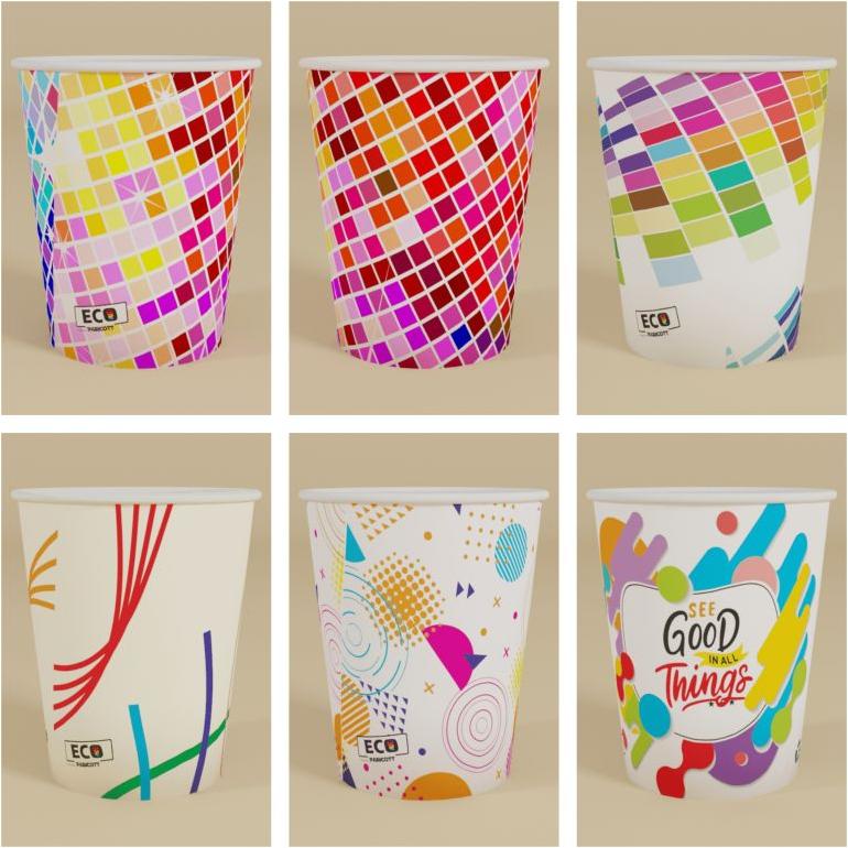 200ml Paricott Eco Friendly Printed Paper Cup