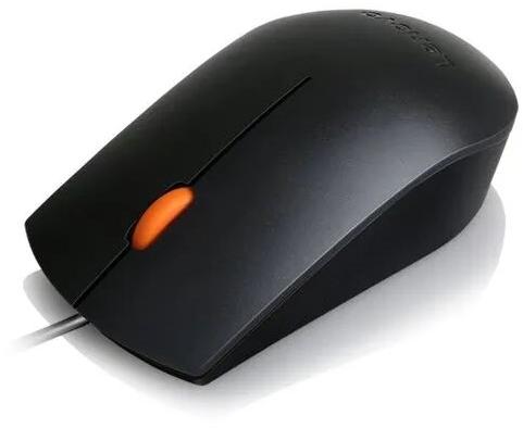 Lenovo USB Mouse, Color : Black