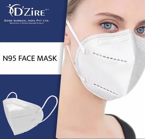 N95 Face Mask, Color : White