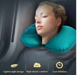 Hazy beauty Polyester / Cotton Air Neck Travel Pillow, Shape : U-Shape