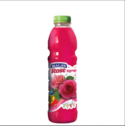 Mala'S Rose Syrup, Packaging Type : Plastic Bottle