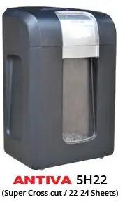 ANTIVA PAPER SHREDDER, Capacity : 22-24 Sheets