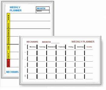 Week Planners, Weekly Planners