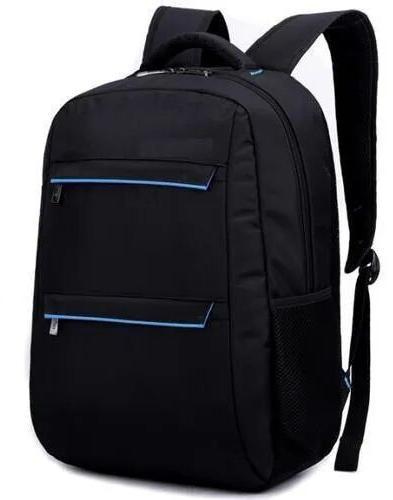 Artificial Leather Black Laptop Backpack
