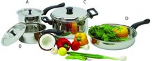 7 Pcs Cookware Set Casserole