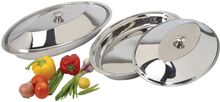 Stainless Steel Oval Dish with Lid, Certification : SGS
