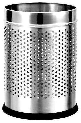 Round Stainless Steel SS Dustbin, Capacity : 21-25 Liters