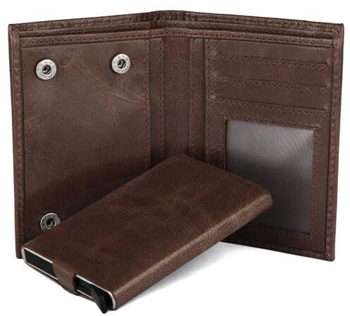 Blue Men Leather Wallet, Gender : Male