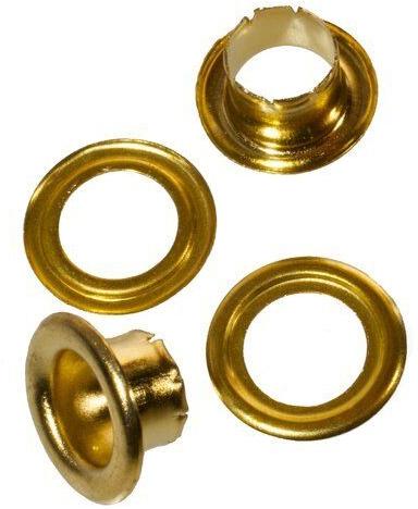 Brass Metal Eyelet, Color : Golden