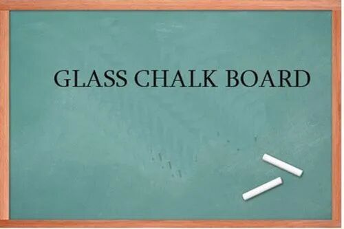 Wooden Glass Chalk Blackboard